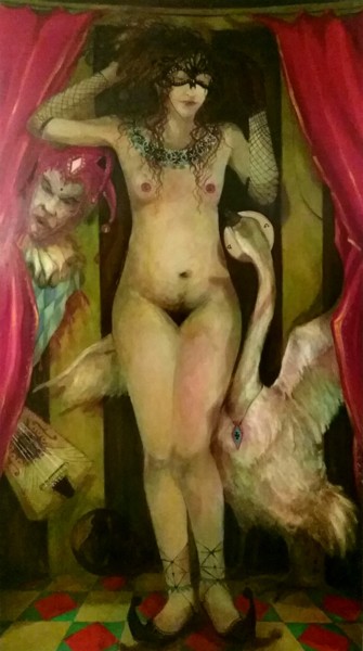 Pintura titulada "LE BALLET DE LA NUI…" por Alexander Leal Cid, Obra de arte original
