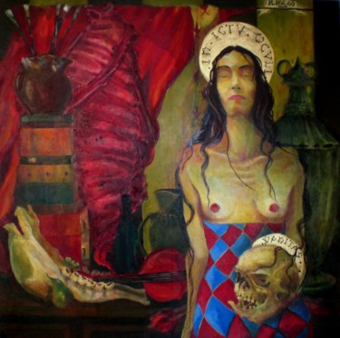 Painting titled "MELANCOLIA" by Alexander Leal Cid, Original Artwork