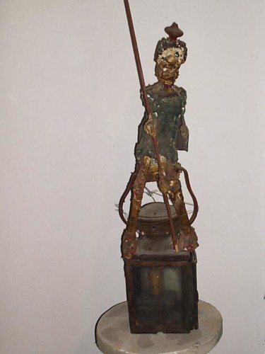 Sculpture titled "DON CHISCIOTTE" by Ezechiele Leandro (1905-1981), Original Artwork