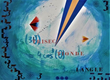 Peinture intitulée "Trisection de l'ang…" par Patrick Le Barz, Œuvre d'art originale, Acrylique