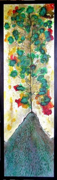Peinture intitulée "Un jour ,un arbre..." par Yannick Le Bloas, Œuvre d'art originale