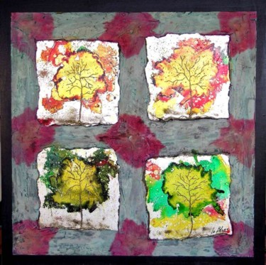 Peinture intitulée "Quatre Saisons" par Yannick Le Bloas, Œuvre d'art originale