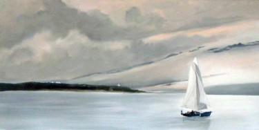 Painting titled "Ile aux Moines" by Peintre Portuaire, Original Artwork