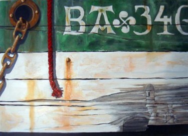 Peinture intitulée "Bayonne" par Peintre Portuaire, Œuvre d'art originale