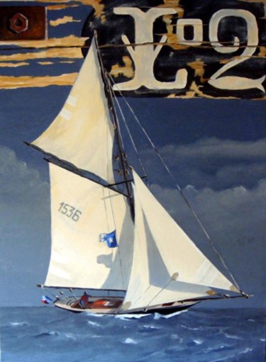 Pintura intitulada "Lorient" por Peintre Portuaire, Obras de arte originais