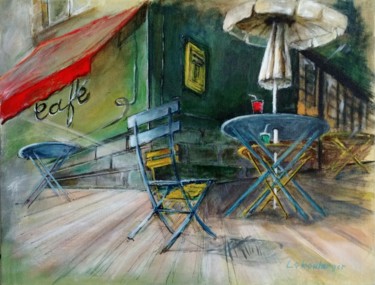 Peinture intitulée "Tables mêlées" par Leboulanger, Œuvre d'art originale
