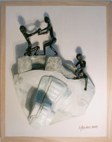 Skulptur mit dem Titel "09-artefact.jpg" von Micheline Leclerc, Original-Kunstwerk, Gemischte Medien
