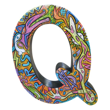 Q "Quentin" Peinture intitulée "Q "Quentin"" par Christopher Lecoutre, Œuvre d'art originale, Acrylique
