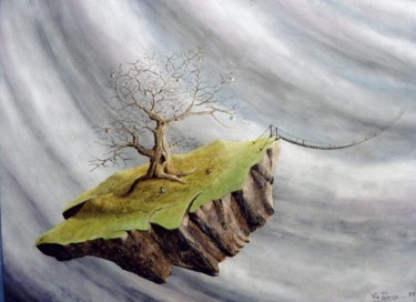 Painting titled "Solitude" by Michel Le Darz, Original Artwork