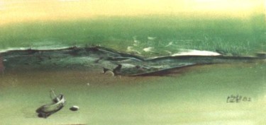 Peinture intitulée "EPAVE" par L.Edfouf, Œuvre d'art originale