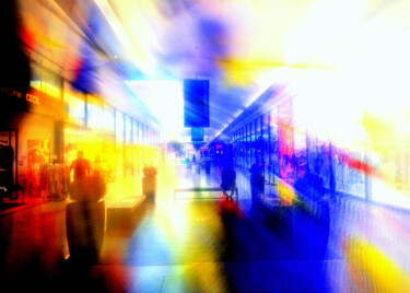 Digitale Kunst mit dem Titel "Street One" von Lee Eggstein, Original-Kunstwerk, Digitale Malerei