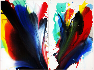 Malerei mit dem Titel "abstrakte Malerei M…" von Lee Eggstein, Original-Kunstwerk, Acryl