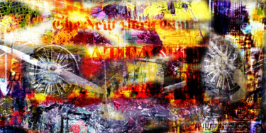 Картина под названием "New York  9/11" - Lee Eggstein, Подлинное произведение искусства, Акрил