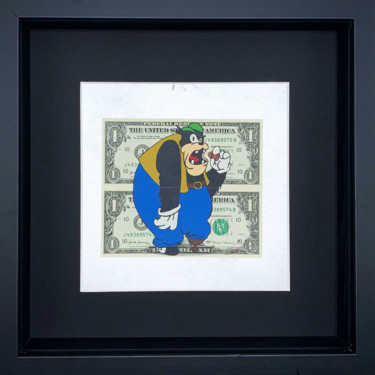 Painting titled "One Dollar" by Lee Henderson, Original Artwork, Acrylic Mounted on Wood Panel