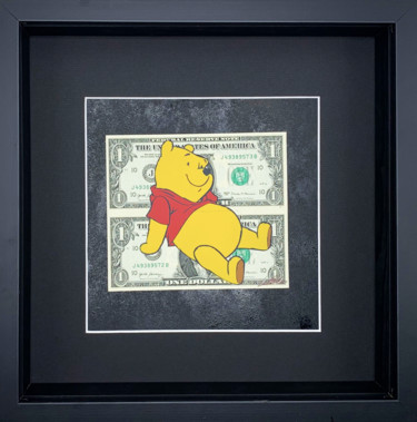 Painting titled "Pooh" by Lee Henderson, Original Artwork, Acrylic Mounted on Wood Panel