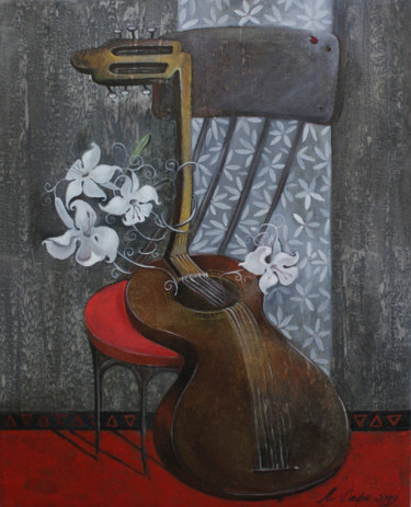 Peinture intitulée "серия Далахаст Гита…" par Mariya Mariia Li Safi Li Safi, Œuvre d'art originale, Huile