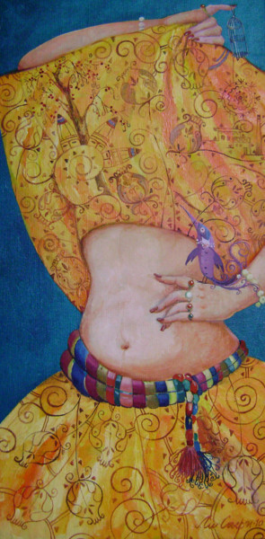 Картина под названием "открой личико 120х6…" - Mariya (Мария) Li-Safi (Ли-Сафи), Подлинное произведение искусства, Масло