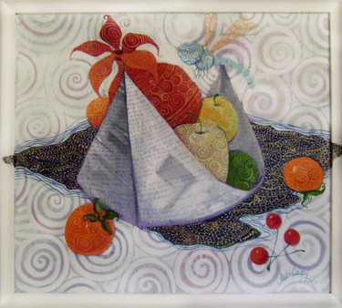 Картина под названием "Триптих. Кораблики…" - Mariya (Мария) Li-Safi (Ли-Сафи), Подлинное произведение искусства, Масло