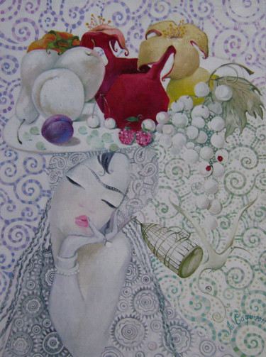 Картина под названием "изобилие 45х60 хм 2…" - Mariya (Мария) Li-Safi (Ли-Сафи), Подлинное произведение искусства, Масло