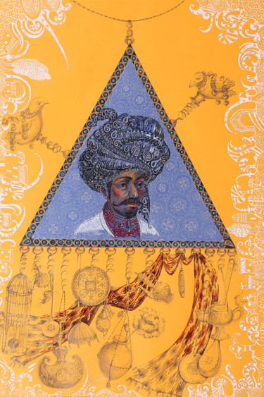 Peinture intitulée "Серия Евразия Азия…" par Mariya Mariia Li Safi Li Safi, Œuvre d'art originale, Crayon