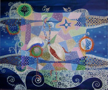 Картина под названием "Диалог 65х75 х.м. 2…" - Mariya (Мария) Li-Safi (Ли-Сафи), Подлинное произведение искусства, Масло