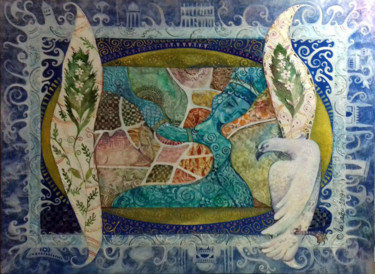 Картина под названием "триптих турция босф…" - Mariya (Мария) Li-Safi (Ли-Сафи), Подлинное произведение искусства, Масло