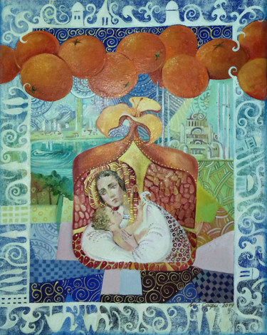 Картина под названием "триптих турция мамо…" - Mariya (Мария) Li-Safi (Ли-Сафи), Подлинное произведение искусства, Масло