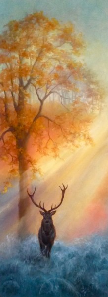 Peinture intitulée "First Frost" par Lee Campbell, Œuvre d'art originale, Huile