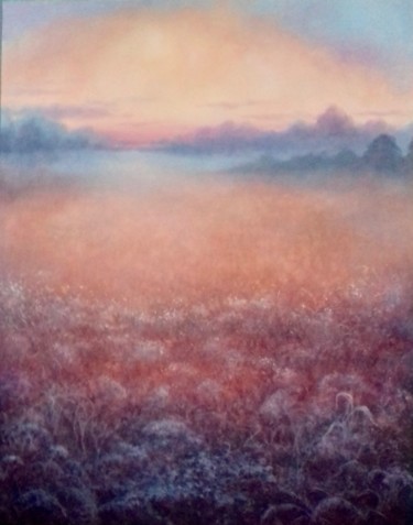 Painting titled "Field of Dreams" by Lee Campbell, Original Artwork, Oil