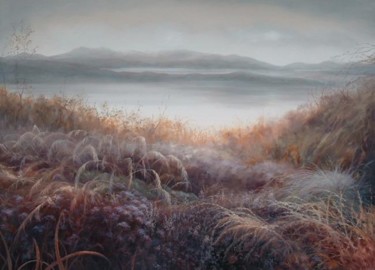 Painting titled "Misty - Giclee Print" by Lee Campbell, Original Artwork, Oil