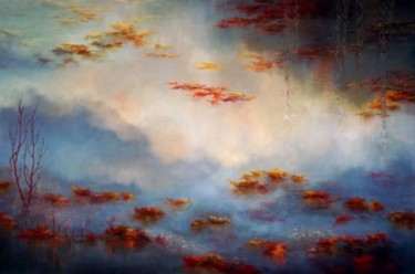Peinture intitulée "Submerged" par Lee Campbell, Œuvre d'art originale, Huile