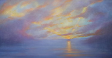 Painting titled "Lake of Dreams" by Lee Campbell, Original Artwork, Oil