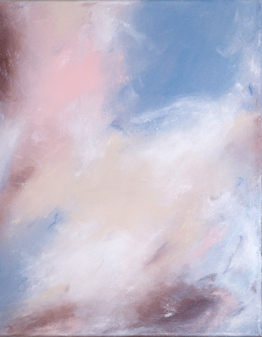 Schilderij getiteld "Vanilla Sky." door Leena Amelina, Origineel Kunstwerk, Acryl