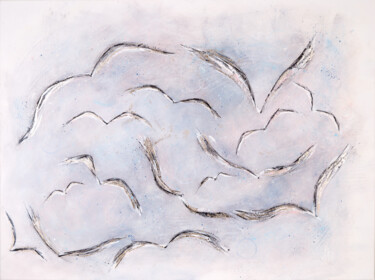 Malarstwo zatytułowany „Wings.” autorstwa Leena Amelina, Oryginalna praca, Akryl Zamontowany na Drewniana rama noszy