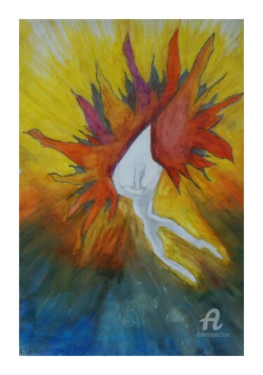 "Flying to the Sun" başlıklı Tablo Leendert Hendrik tarafından, Orijinal sanat, Suluboya