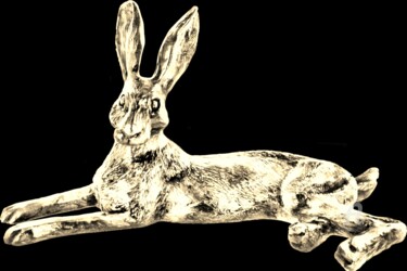 Pittura intitolato "Hare" da Leendert Hendrik, Opera d'arte originale, Acrilico