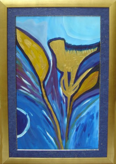 Painting titled "Jonquilles" by Patricia Lefebvre, Original Artwork