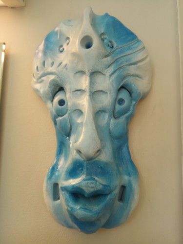 Sculpture titled "le dauphin" by Desire Lefebvre, Original Artwork, Clay
