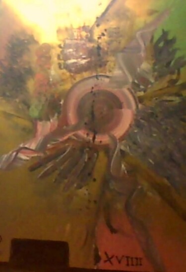 Painting titled "le soleil" by Desire Lefebvre, Original Artwork, Acrylic