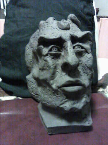 Sculpture titled "transgresion2" by Desire Lefebvre, Original Artwork, Clay