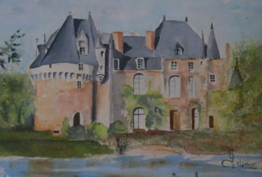 Painting titled "le-chateau-de-bazou…" by Le Fléchois, Original Artwork