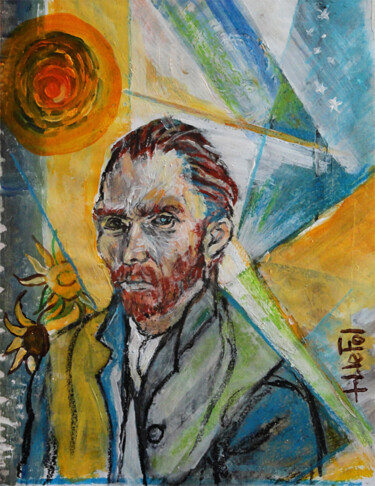 Painting titled "Vincent" by Lefolhub, Original Artwork, Oil