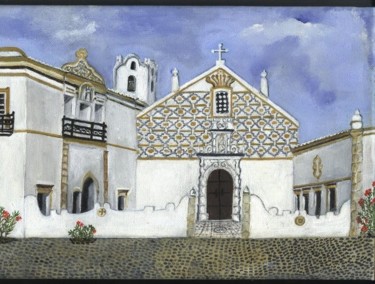 Painting titled "Convent of the Carm…" by Edouard Lefrontier, Original Artwork, Oil