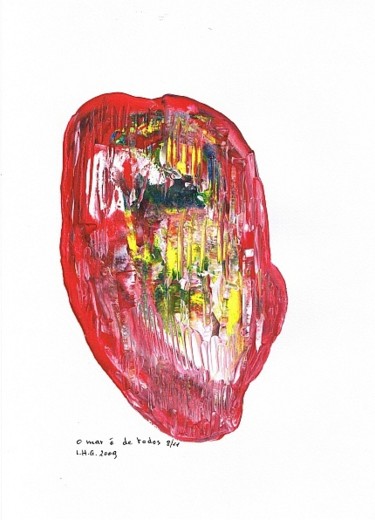 Painting titled "o mar é de todos 8-…" by Left Hand Georges, Original Artwork