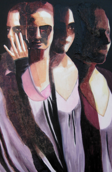 Peinture intitulée "Eloge de l'ombre" par Vincent Leger, Œuvre d'art originale, Huile