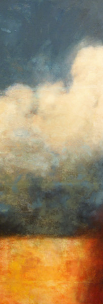 Peinture intitulée "nuages-terre-02-201…" par Vincent Leger, Œuvre d'art originale, Huile