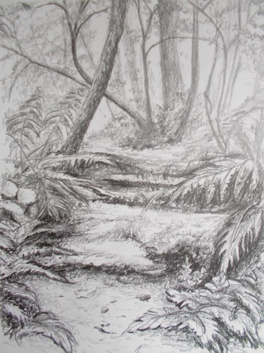 Drawing titled "D-F.A. 11" by Murielle Léger, Original Artwork