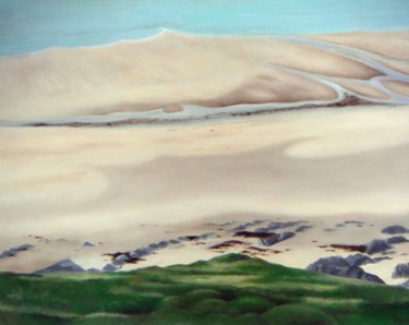 Peinture intitulée "Du haut des falaises" par Lydie Le Gléhuir, Œuvre d'art originale