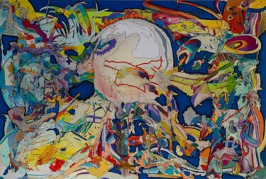 Peinture intitulée "La découverte de soi" par Régis Hivet-Mangin, Œuvre d'art originale, Acrylique