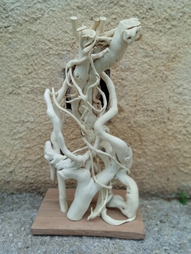 Sculpture titled "Luminaires" by Sylvain Le Guillanton, Original Artwork, Wood
